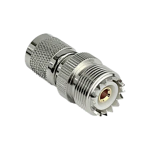 Adaptador Copla Coaxial UHF-Hembra .TNC-Macho 