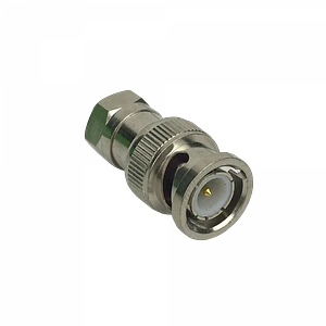 Adaptador Copla Coaxial F-Macho BNC-Macho 