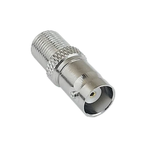 Adaptador Copla Coaxial F-Hembra BNC-Hembra 