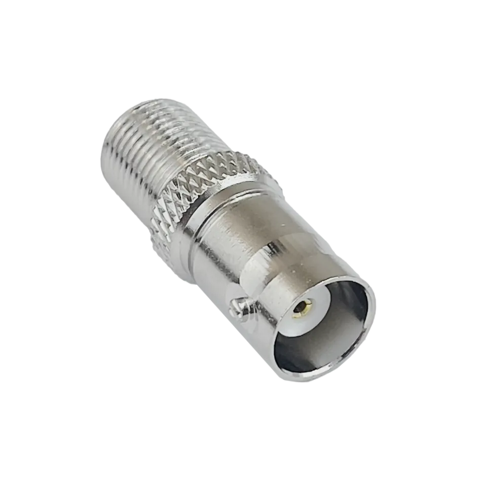 Adaptador Copla Coaxial F-Hembra BNC-Hembra  1