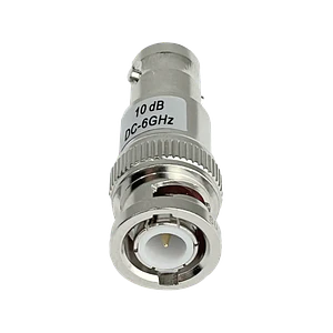 BNC Atenuador RF 10dB 0-6GHz BNC-Macho BNC-Hembra Copla DC-6GHz