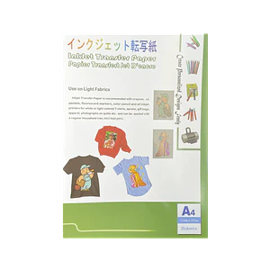 Papel Inkjet A4 210x297mm 100 Hojas para Estampado Textil