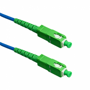 JumperFibra 3.0mm 9/125um LSZH Blindado 2mt SC/APC-SC/APC SM Simplex 