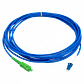 JumperFibra 3.0mm 9/125um LSZH Blindado 3mt LC/UPC-SC/APC SM Simplex  - Miniatura 1
