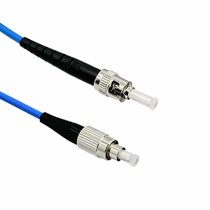 Jumper Fibra 3.0mm 9/125um LSZH Blindado 3mt ST-FC SM Simplex 