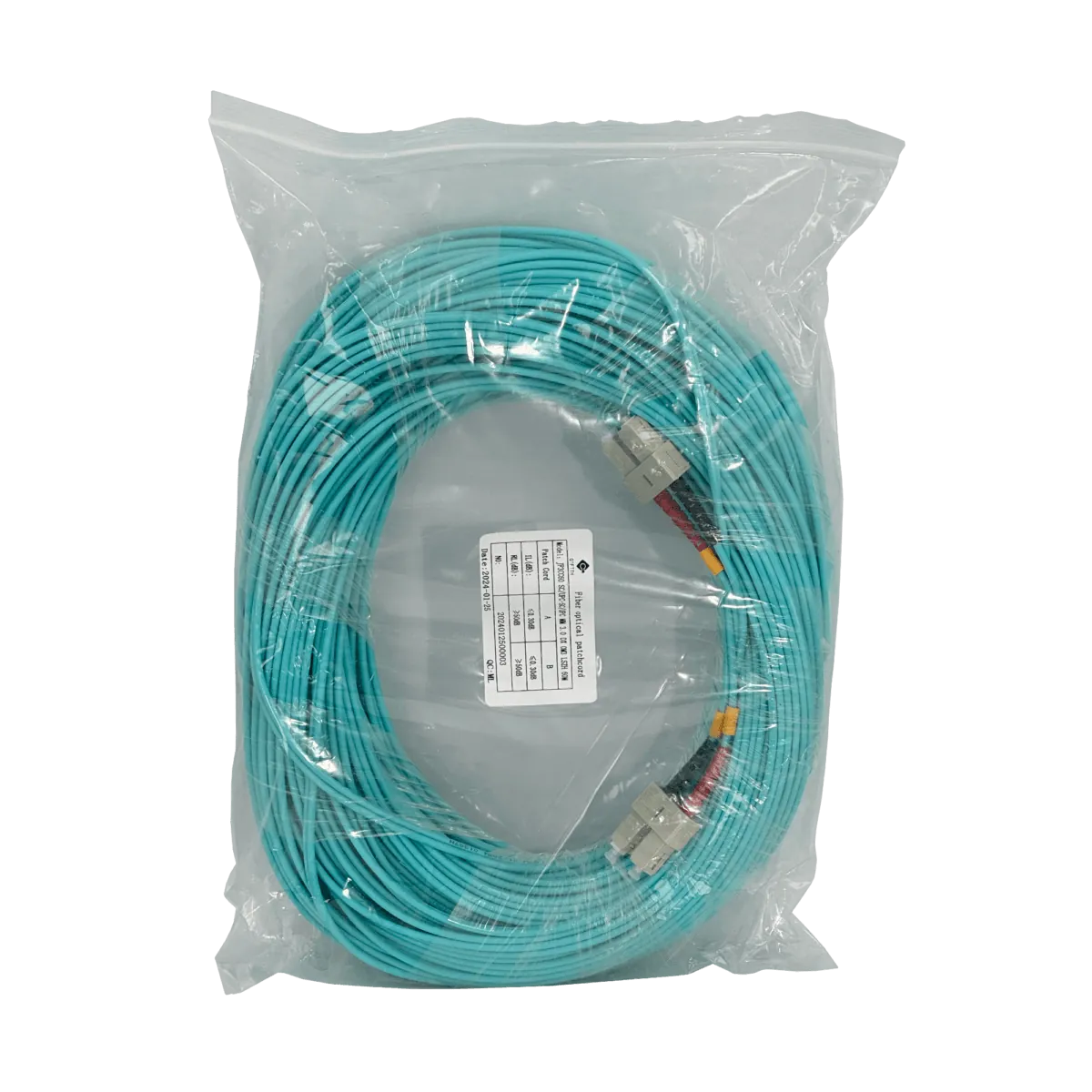 Jumper Fibra 3.0mm 50/125um LSZH 60mt SC-SC OM3 MultiModo MM Duplex  3