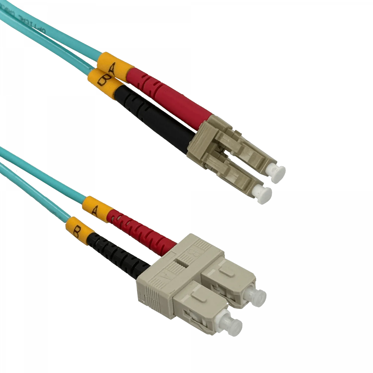 Jumper Fibra 50/125um 3.0mm LSZH 25mt LC-SC OM3 MultiModo MM Duplex  1