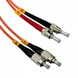 Cable Jumper de Fibra Óptica Multimodo OM1 FC-ST Duplex 1m 62.5/125µm LSZH - JFMFT1
