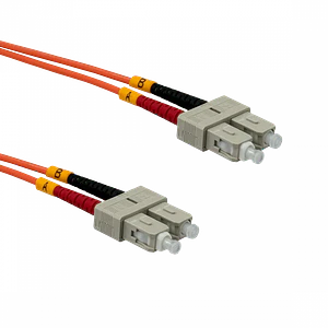 2mt SC-SC OM1 MultiModo MM Duplex Jumper Fibra 62.5/125um 3mm LSZH