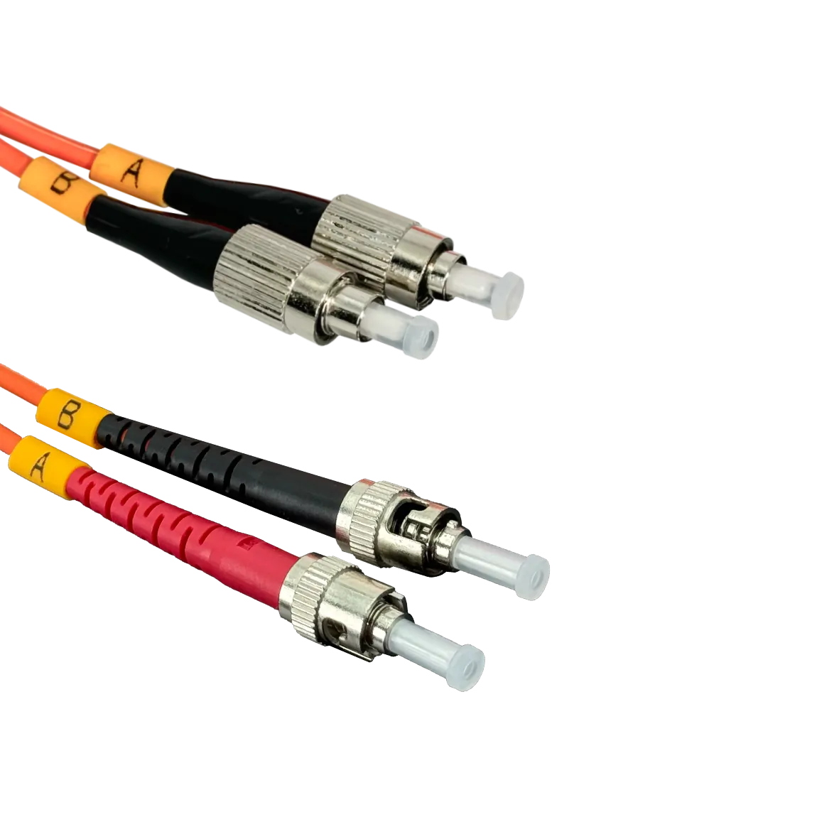 2mt FC-ST OM1 Multimodo MM Duplex Jumper Fibra 62.5/125um LSZH 1