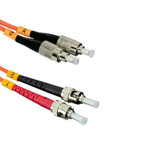 2mt FC-ST OM1 Multimodo MM Duplex Jumper Fibra 62.5/125um LSZH