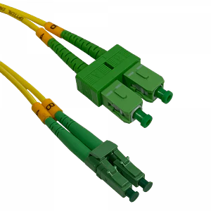 2mt SC/APC-LC/APC MonoModo SM Duplex Jumper Cable Fibra 9/125um 3mm
