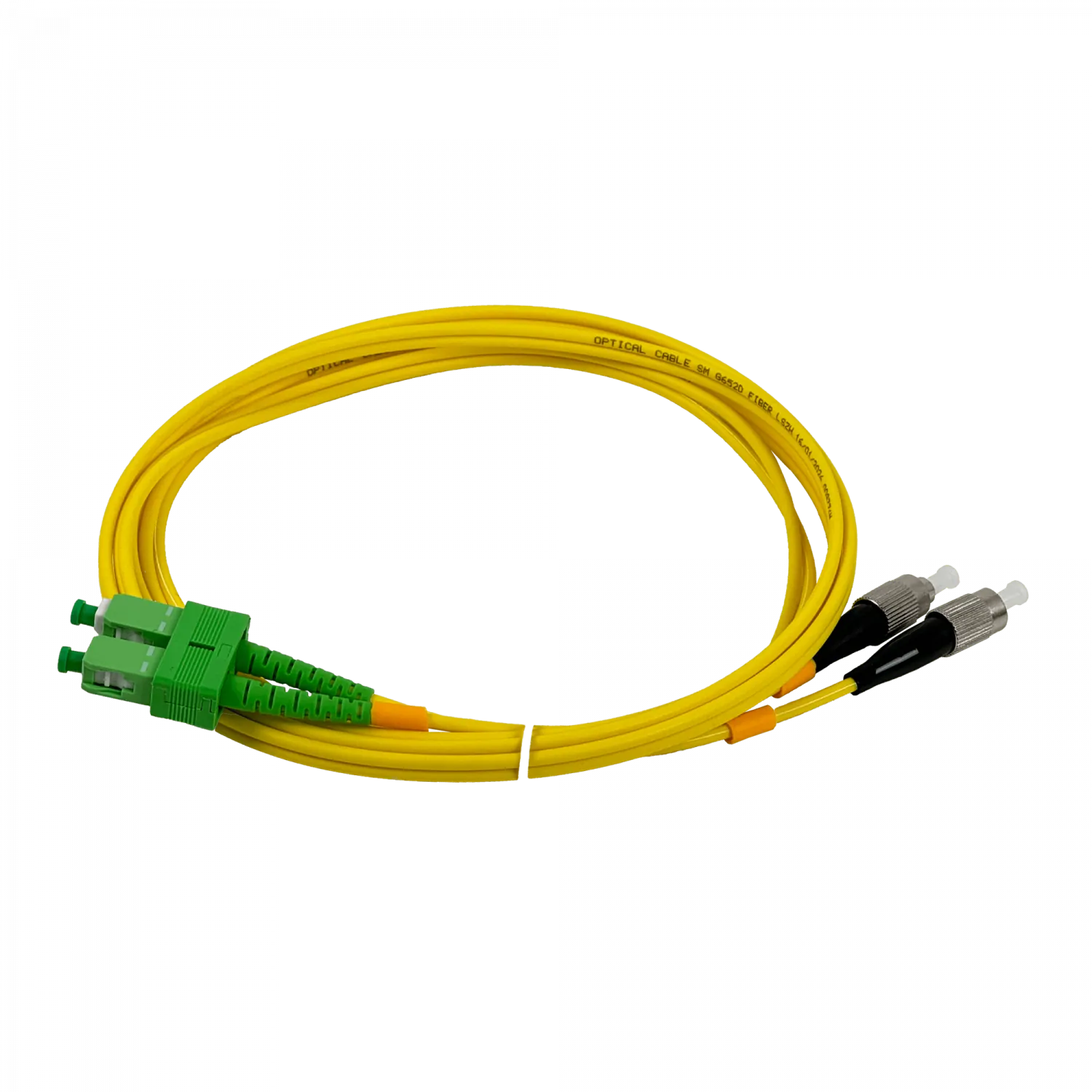 Cable Fibra Óptica FIBRA JFSAF2 2m SC/APC a FC/UPC Monomodo Duplex 9/125um 3mm 1