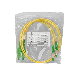 Cable fibra optica 1m SC/APC-FC/APC Monomodo SM Duplex Jumper 9/125um 3mm JFSAH1