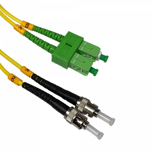 2mt SC/APC-ST/UPC MonoModo SM Duplex Jumper Cable Fibra 9/125um 3mm