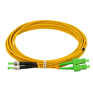 5mt SC/APC-ST/APC MonoModo SM Duplex Jumper Cable Fibra 9/125um 3mm