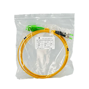 2mt SC/APC-ST/APC MonoModo SM Duplex Jumper Cable Fibra 9/125um 3mm