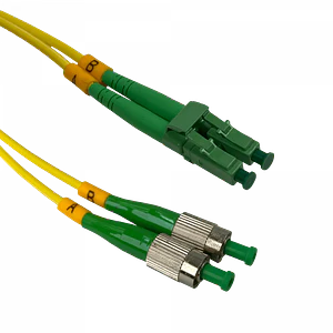 2mt LC/APC-FC/APC MonoModo SM Duplex Jumper Cable Fibra 9/125um