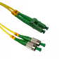 2mt LC/APC-FC/APC MonoModo SM Duplex Jumper Cable Fibra 9/125um - Miniatura 1