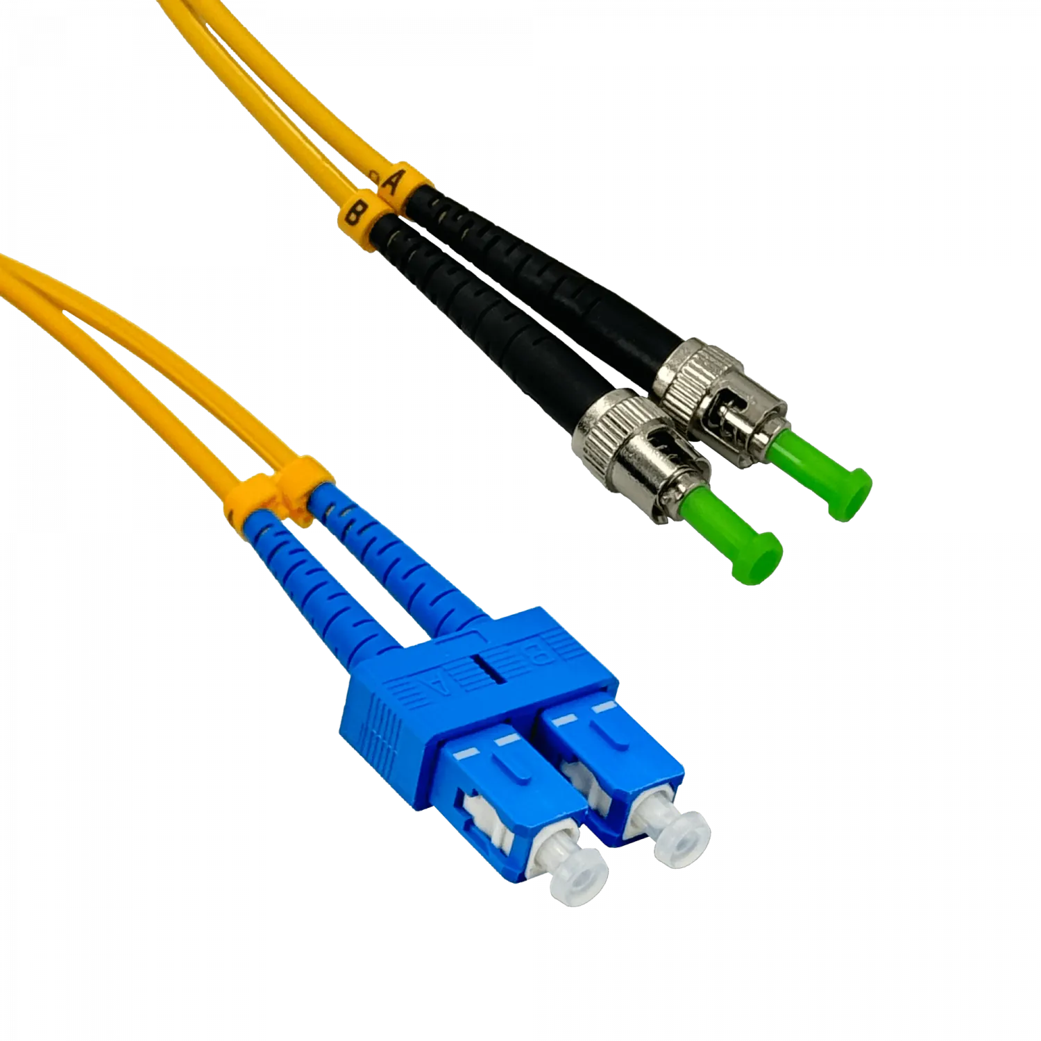 Jumper Cable Fibra 3.0mm 9/125um 5mt SC/UPC-ST/APC MonoModo SM Duplex  1