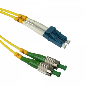 Jumper Cable Fibra 9/125um 3mm 2mt FC/APC-LC/UPC MonoModo SM Duplex 