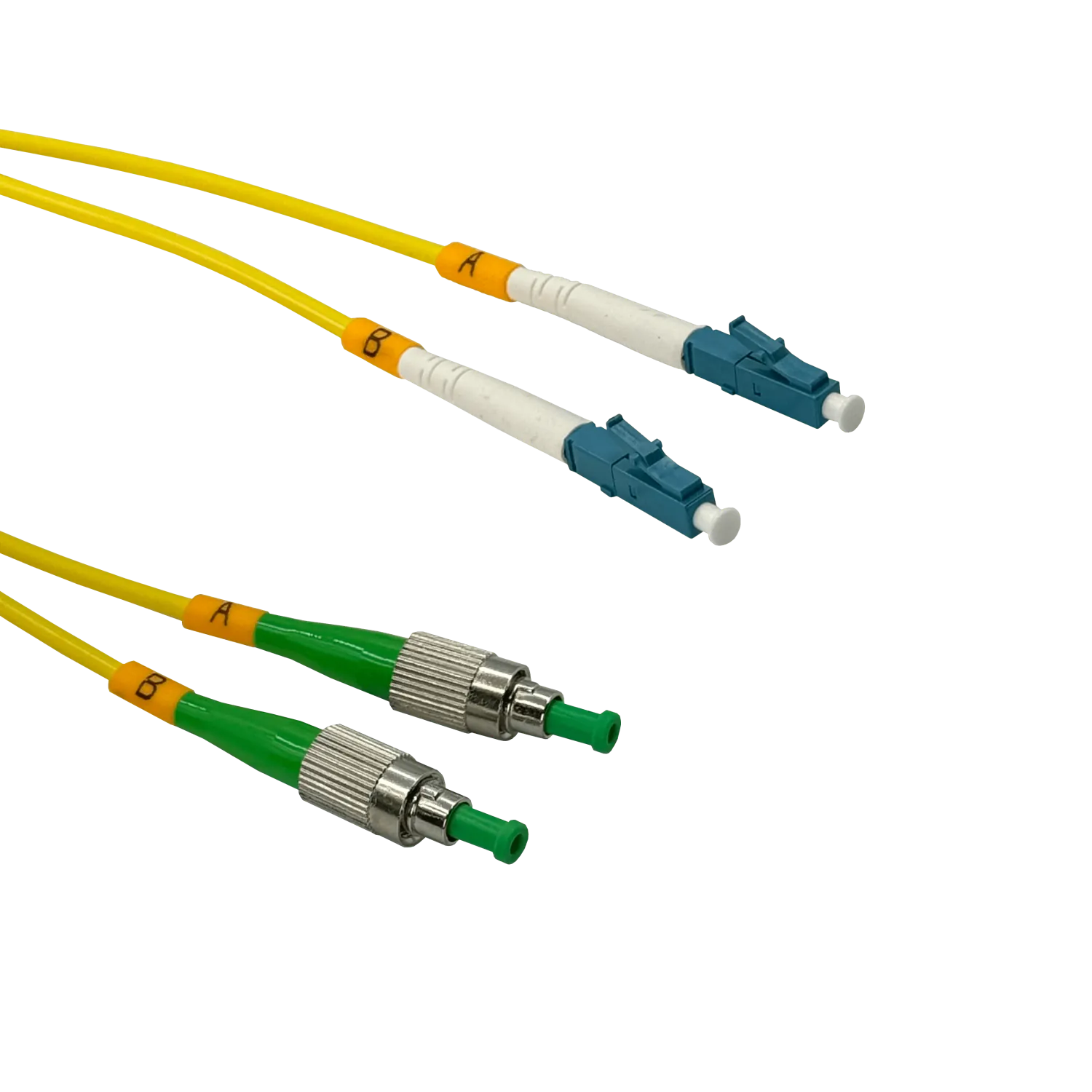 Jumper Cable Fibra 9/125um 3mm 5mt FC/APC-LC/UPC MonoModo SM Duplex  1
