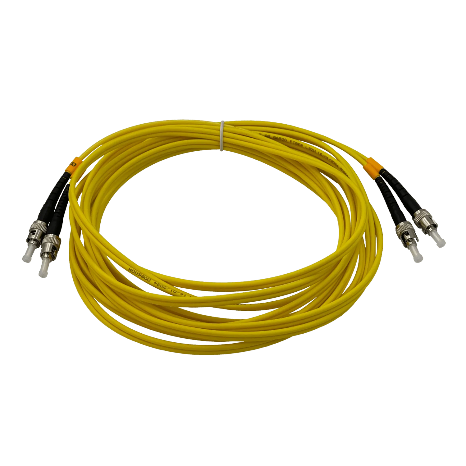 Jumper Cable Fibra 9/125um 3mm 5mt ST-ST MonoModo SM Duplex  2