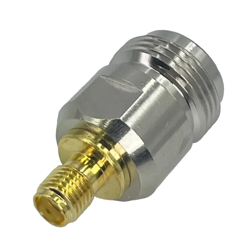 Adaptador Copla Coaxial N-Hembra .SMA-Hembra  1