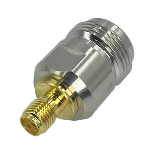 Adaptador Copla Coaxial N-Hembra .SMA-Hembra 