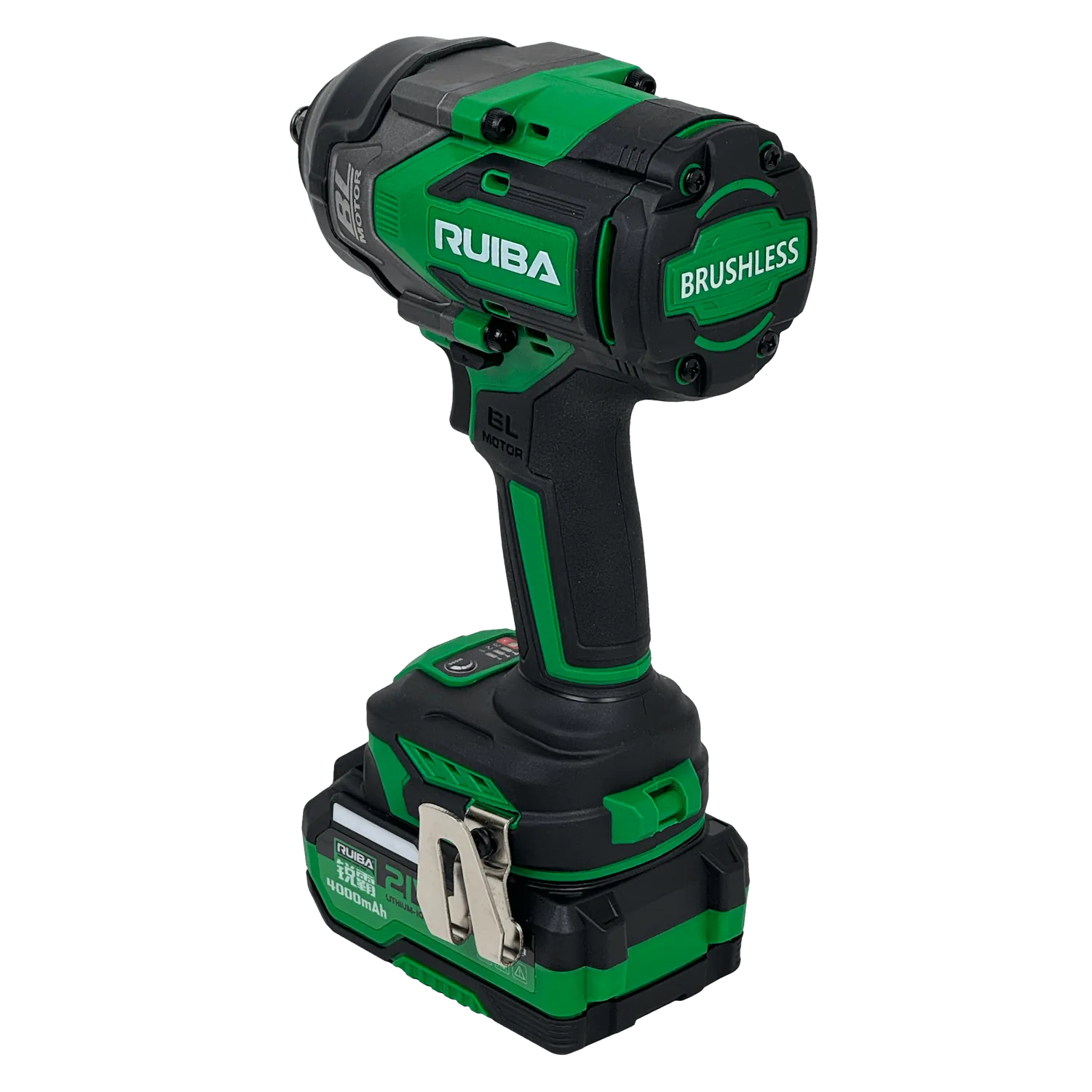  Llave De Impacto Inlambrica 1/2-Pulg 12,7mm + 2 Bat-ion 21V 4Ah RUIBA 1