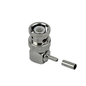 Conector BNC macho BM1J 90 grados RG316 crimpeable CA100 RG174