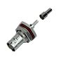 Conector BNC hembra BH1E RG316 13mm panel crimpeable coaxial CA100 - Miniatura 1