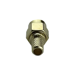 Conector coaxial SMA macho crimpeable para cable RG58 LMR195