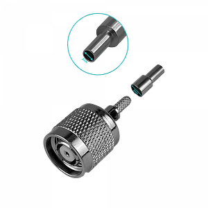 RPTNC-Macho RG316 Conector Crimpeable CA100 RG174