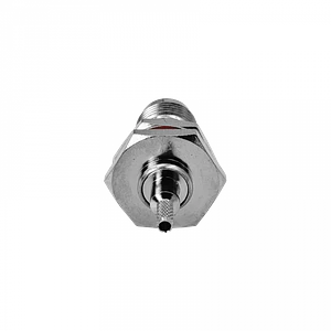 Conector coaxial TNC hembra de panel crimpeable para cable LMR100 RG316 diametro 13 mm