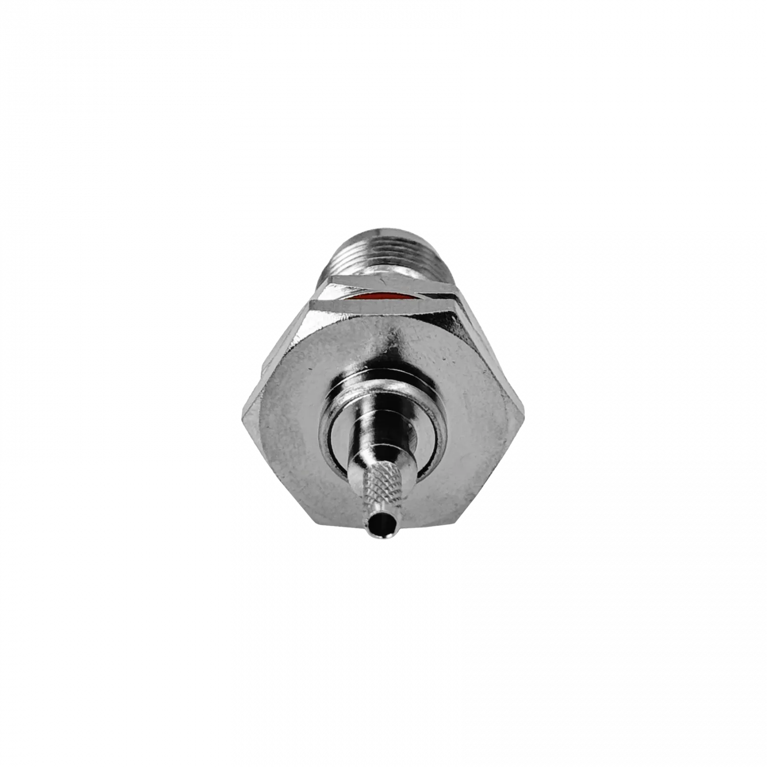 Conector coaxial TNC hembra de panel crimpeable para cable LMR100 RG316 diametro 13 mm 1
