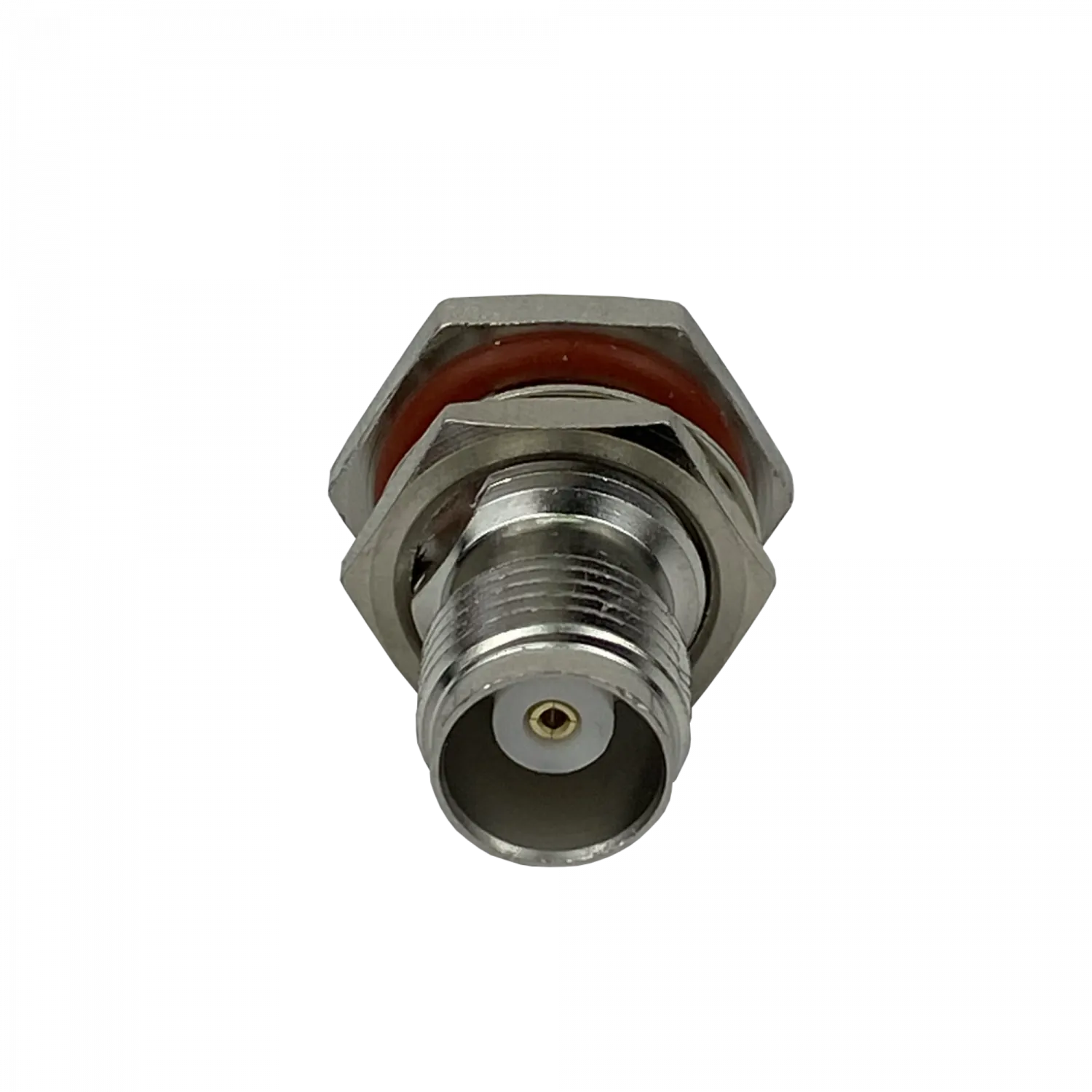 Conector coaxial TNC hembra de panel crimpeable para cable LMR195 RG58 diametro 13 mm 1