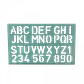 Normografo Planilla Plastica Letras y Numeros 30mm 150x240x2mm - Miniatura 1