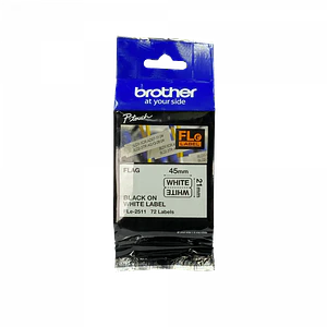 Cinta Brother FLE2511 bandera precortada cables 72 etiquetas 21x45mm