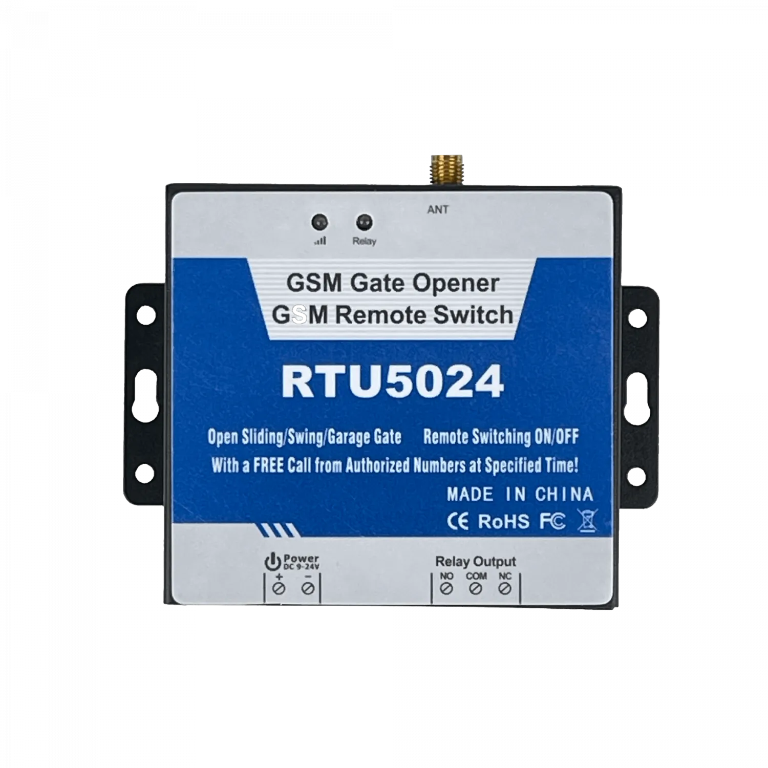 Controlador de Acceso GSM RTU5024 2G 1-SIM NA/NC 9–24VDC 1