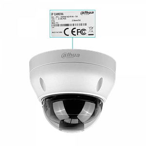 Cámara Domo Dahua 4MP Fijo 2.8mm PoE IR30m IP67 Smart WizSense HDPW1431R1N-0280B
