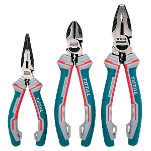 TOTAL Set de Alicates Industrial 3-Piezas 6-7-8-pulgadas THT2K0301S