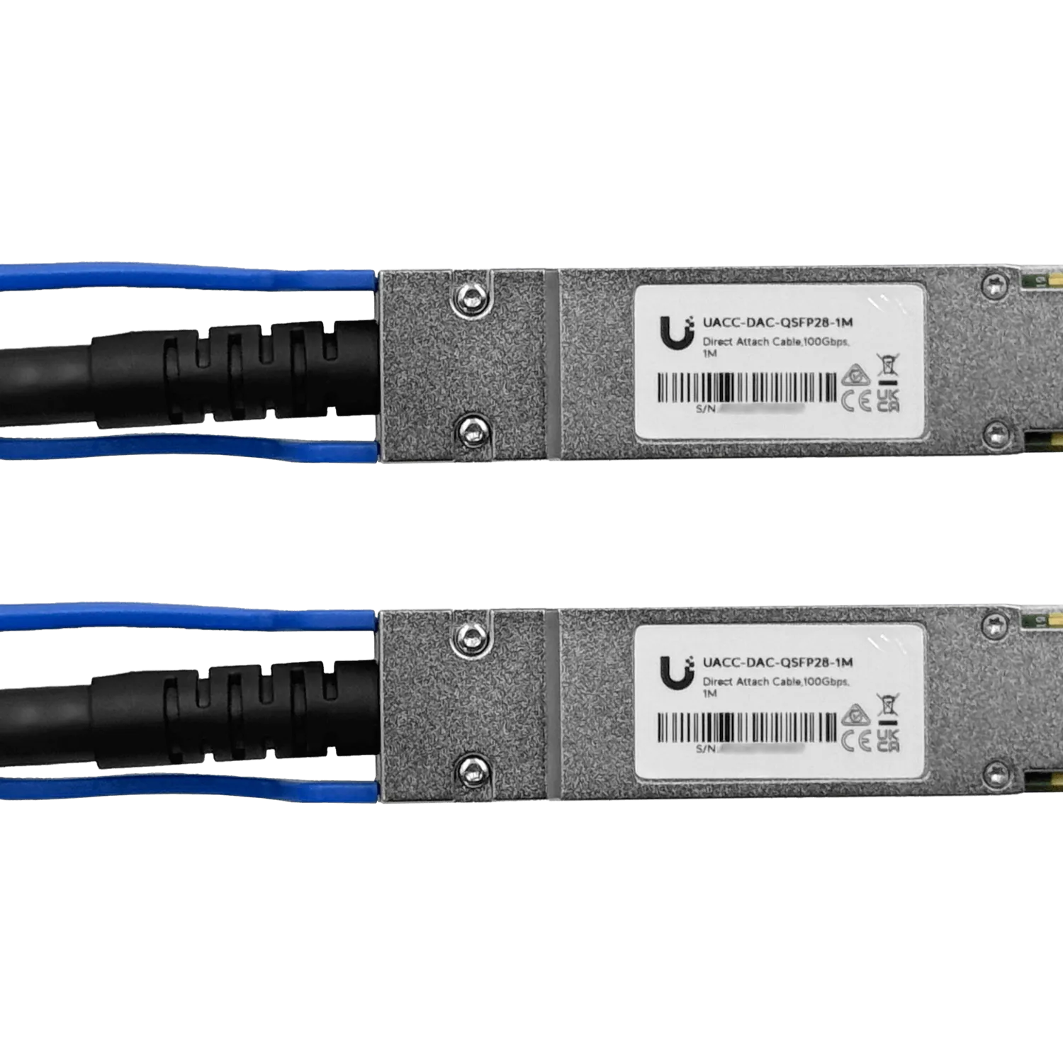 Cable Directo Ubiquiti UACC-DAC-QSFP28-1M 100Gbps QSFP28 1m PVC 1