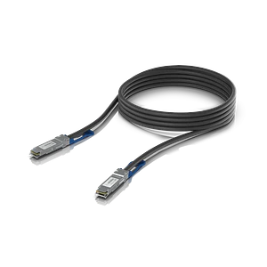 Cable Directo de 100G Ubiquiti UACC-DAC-QSFP28-3M - 3m, QSFP28, 100 Gbps, 30AWG, PVC