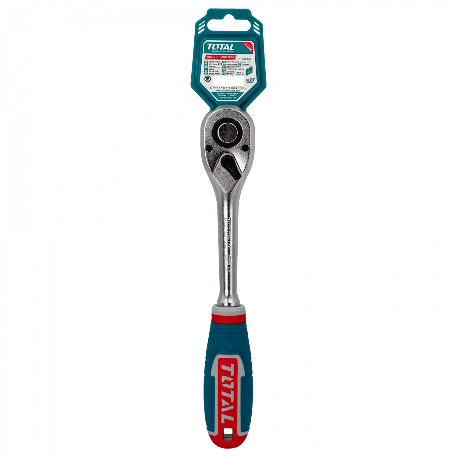Llave tipo Chicharra TOTAL, 1/2-pulgadas, 45-dientes, Largo-260mm CR-V  1