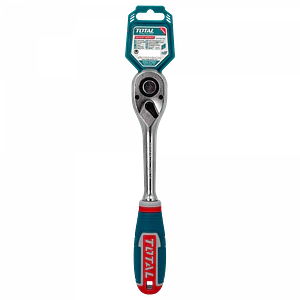 Llave tipo Chicharra TOTAL, 1/2-pulgadas, 45-dientes, Largo-260mm CR-V 