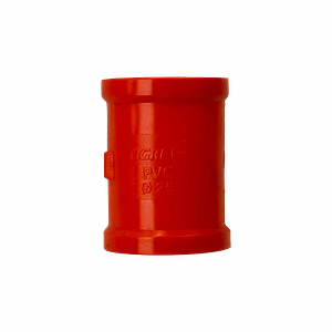 25mm Copla PVC para Tubo Naranjo Certificacion SEC