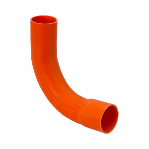 40mm Codo PVC para Tubo Naranjo Certificacion SEC