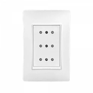 BTICINO Armado Bornera 3-ENCHUFES-10A-NACIONAL 250V Blanco LUZICA