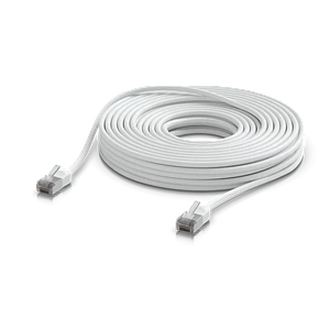 Cable Patch UniFi Premium Outdoor Ubiquiti Cat6A Exterior 15m Blanco – UTP, TPE, 10GbE